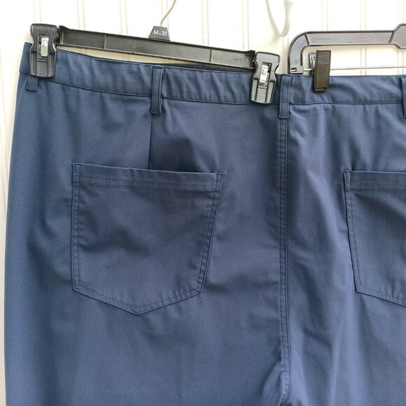 01 ALGO Pants 52 x 30 Navy Blue Performance Fit Moisture Wicking UPF 40 Mens - Picture 10 of 13